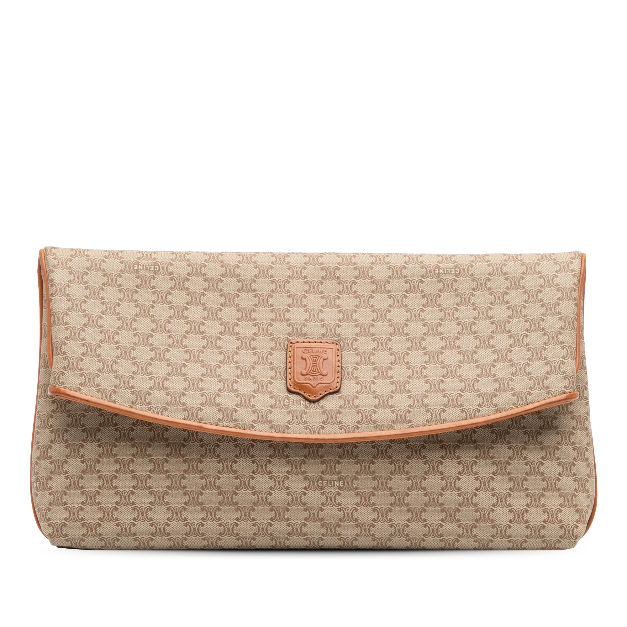 Macadam Coated Canvas Clutch