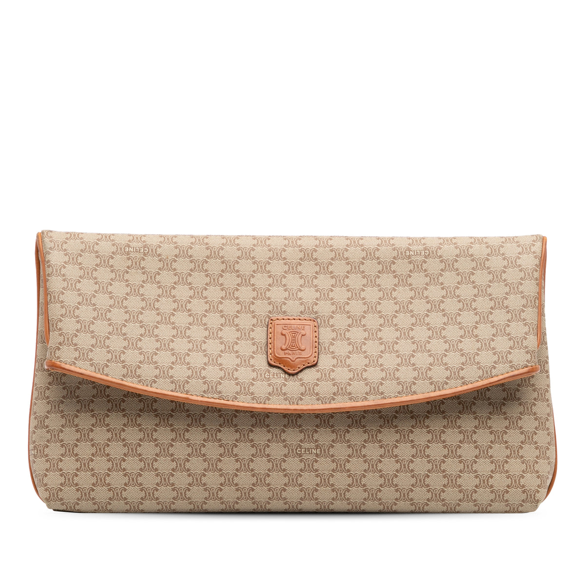 Macadam Coated Canvas Clutch