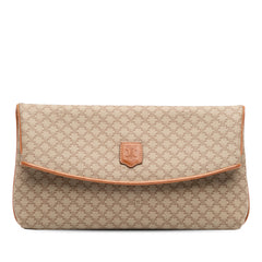 Macadam Coated Canvas Clutch