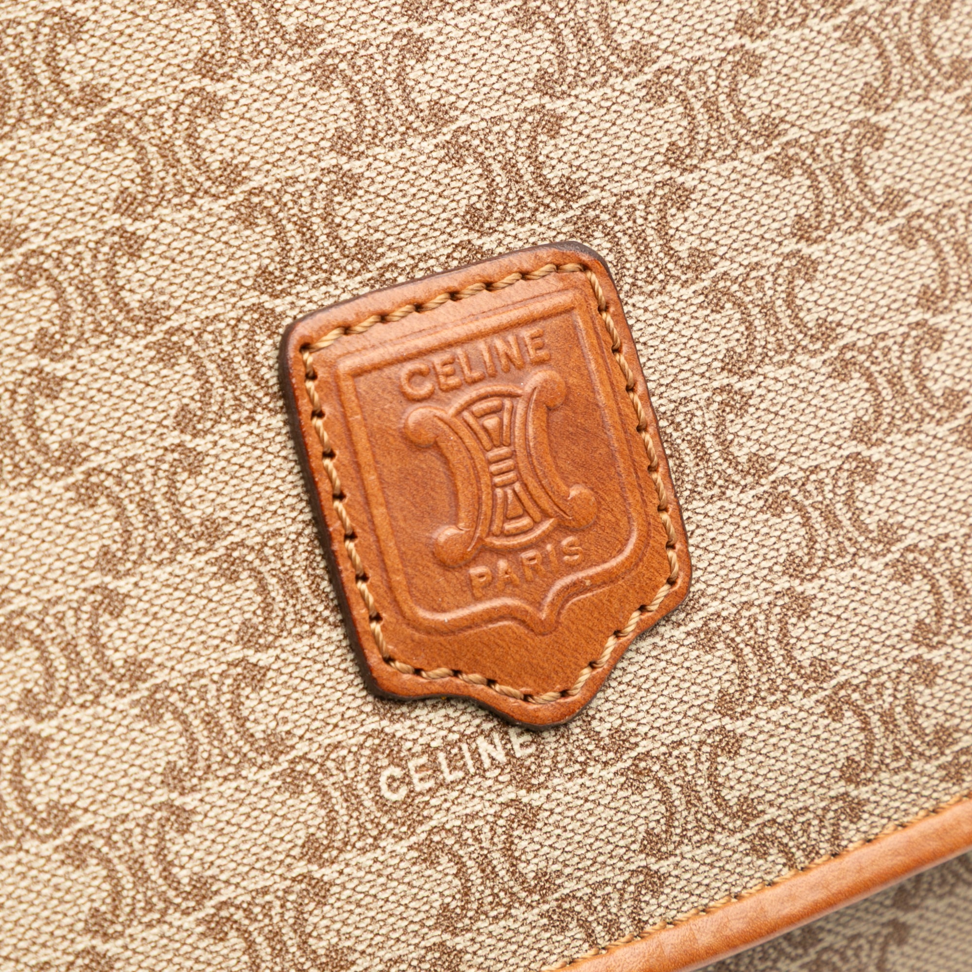 Macadam Coated Canvas Clutch
