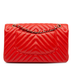 Medium Classic Chevron Lambskin Double Flap_2