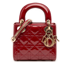Mini Patent Cannage Lady Dior