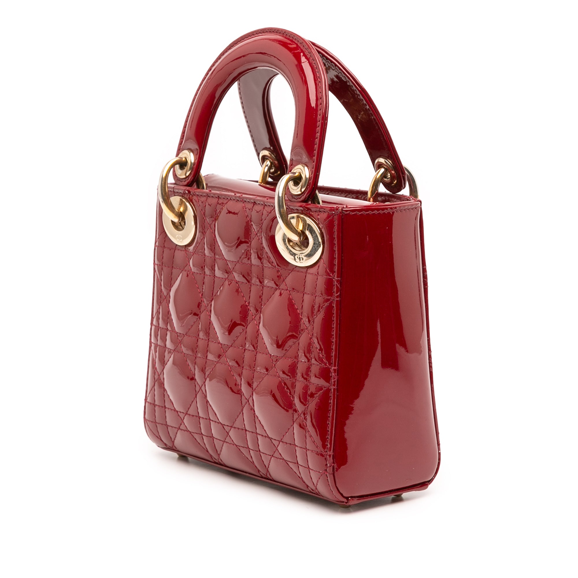 Mini Patent Cannage Lady Dior