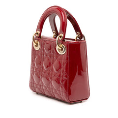 Mini Patent Cannage Lady Dior