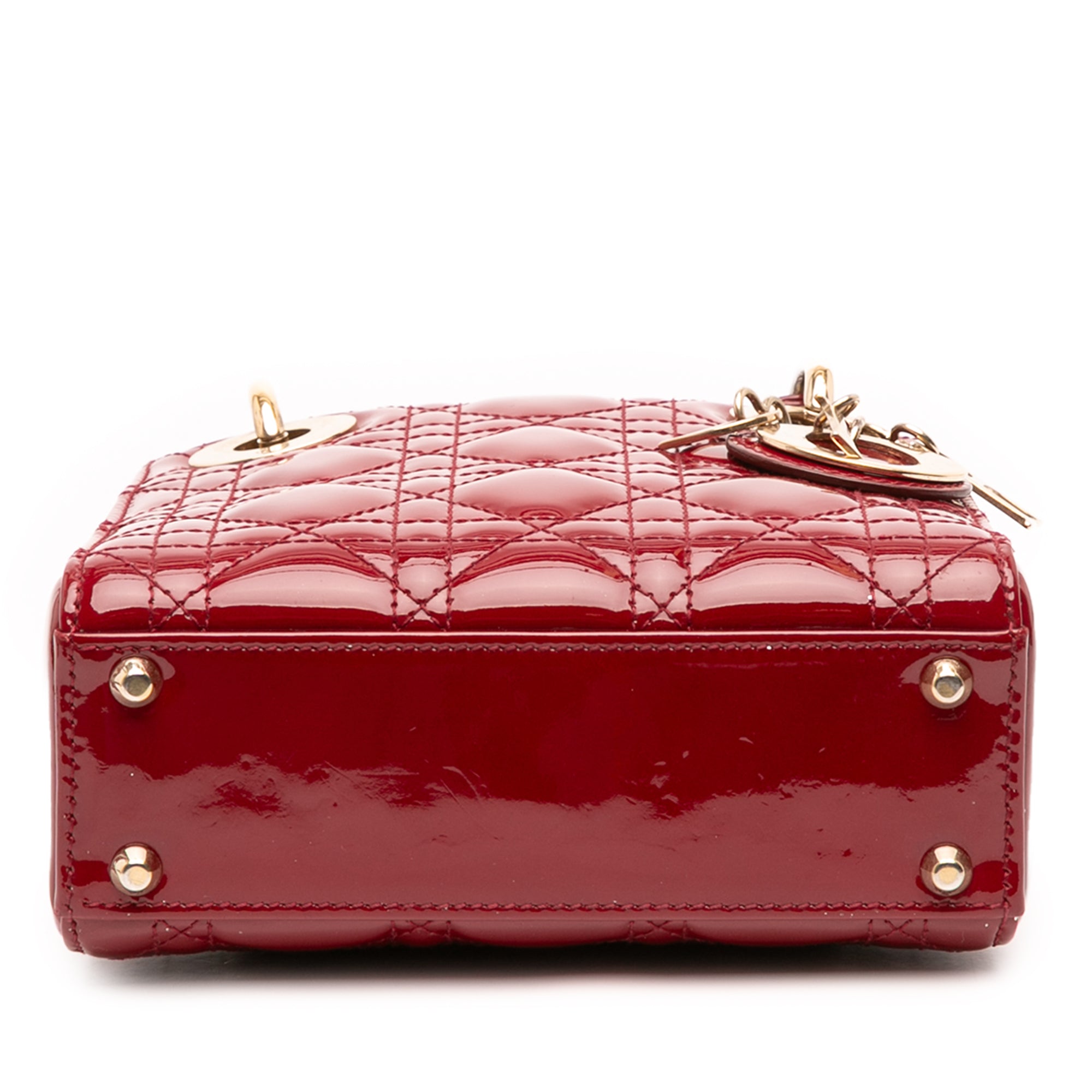 Mini Patent Cannage Lady Dior