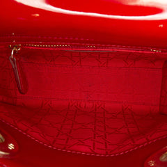 Mini Patent Cannage Lady Dior