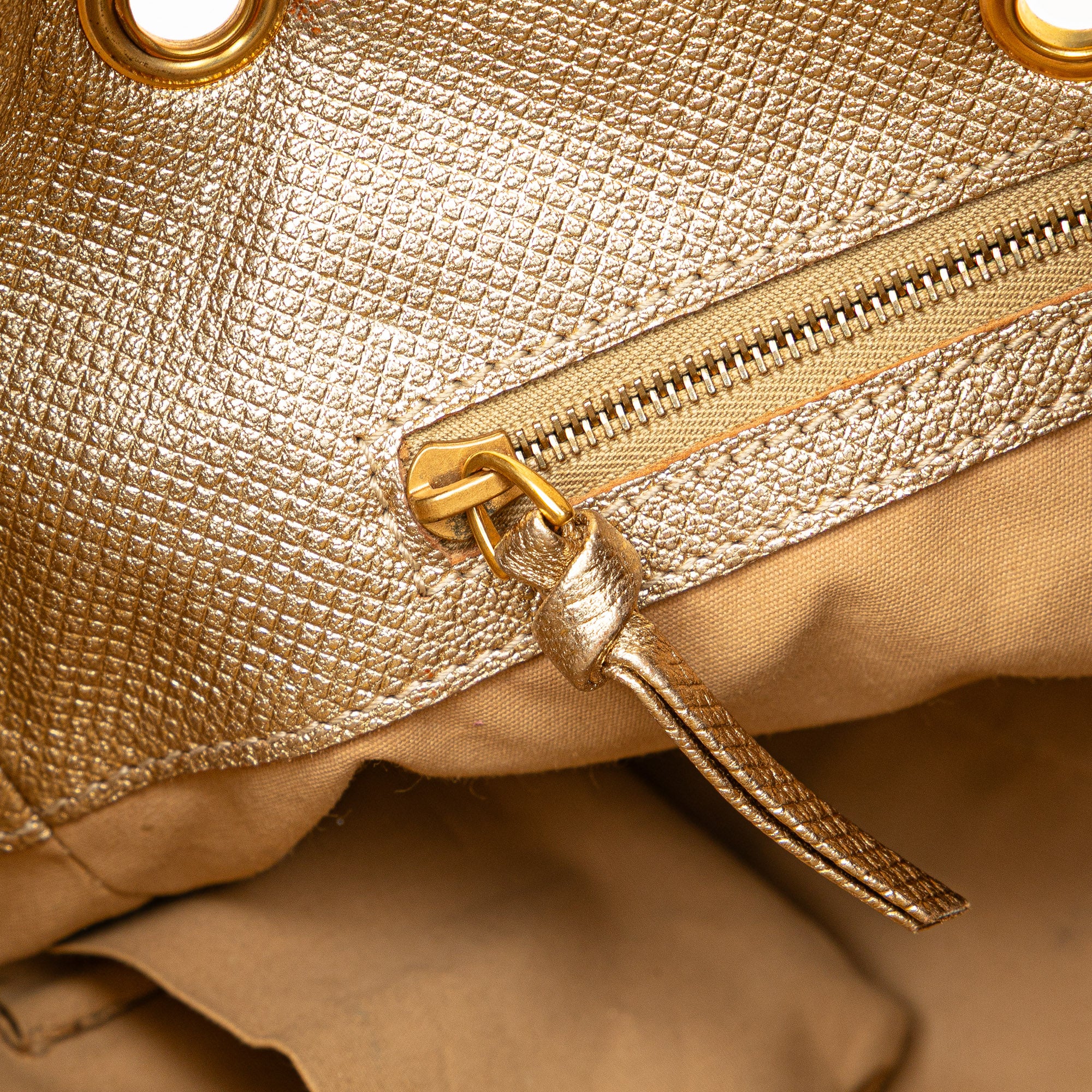 Calfskin Intrecciato Grommet Handbag