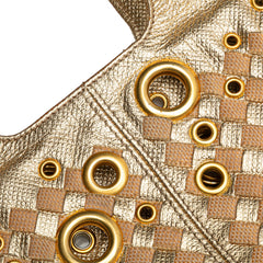 Calfskin Intrecciato Grommet Handbag