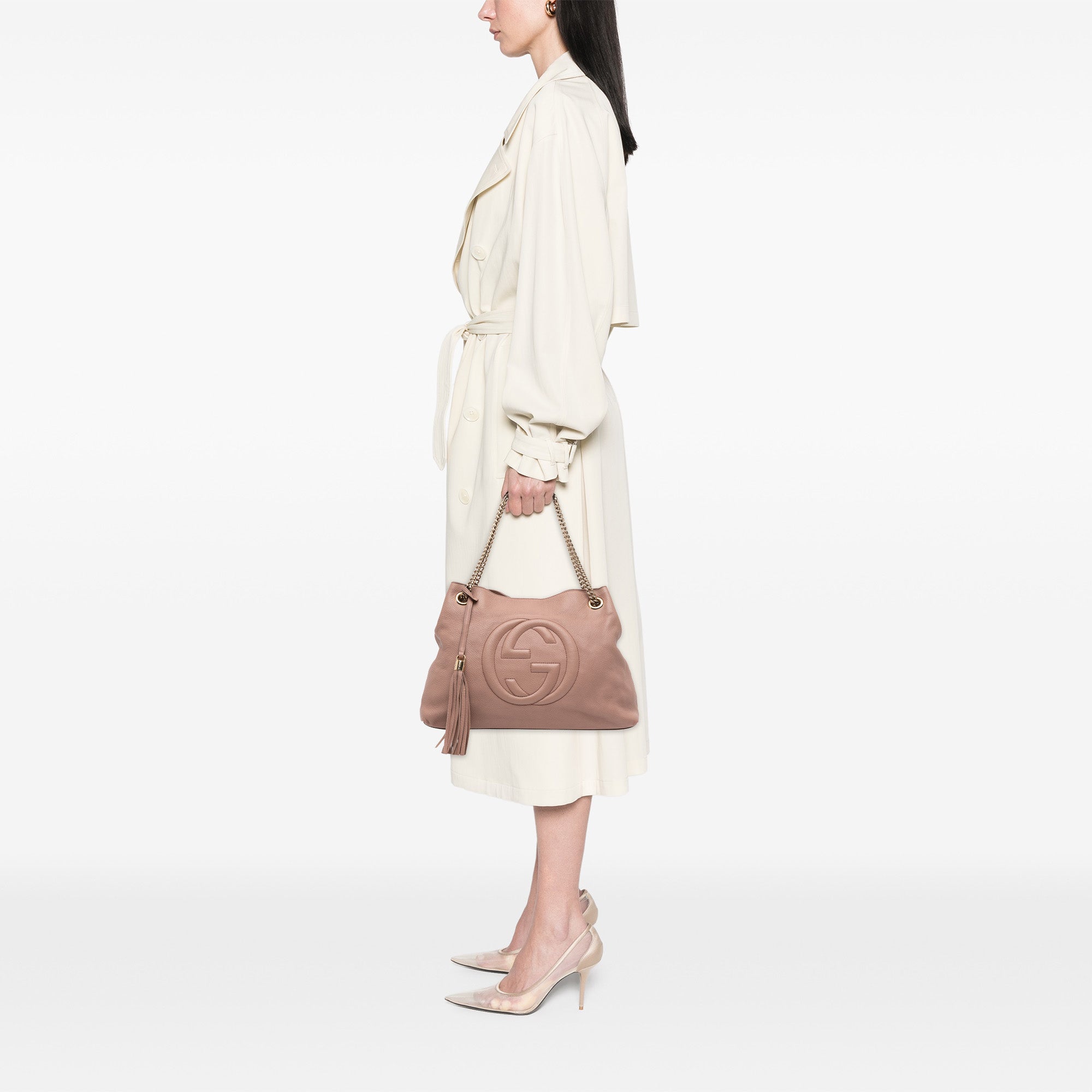 Medium Leather Soho Chain Tote