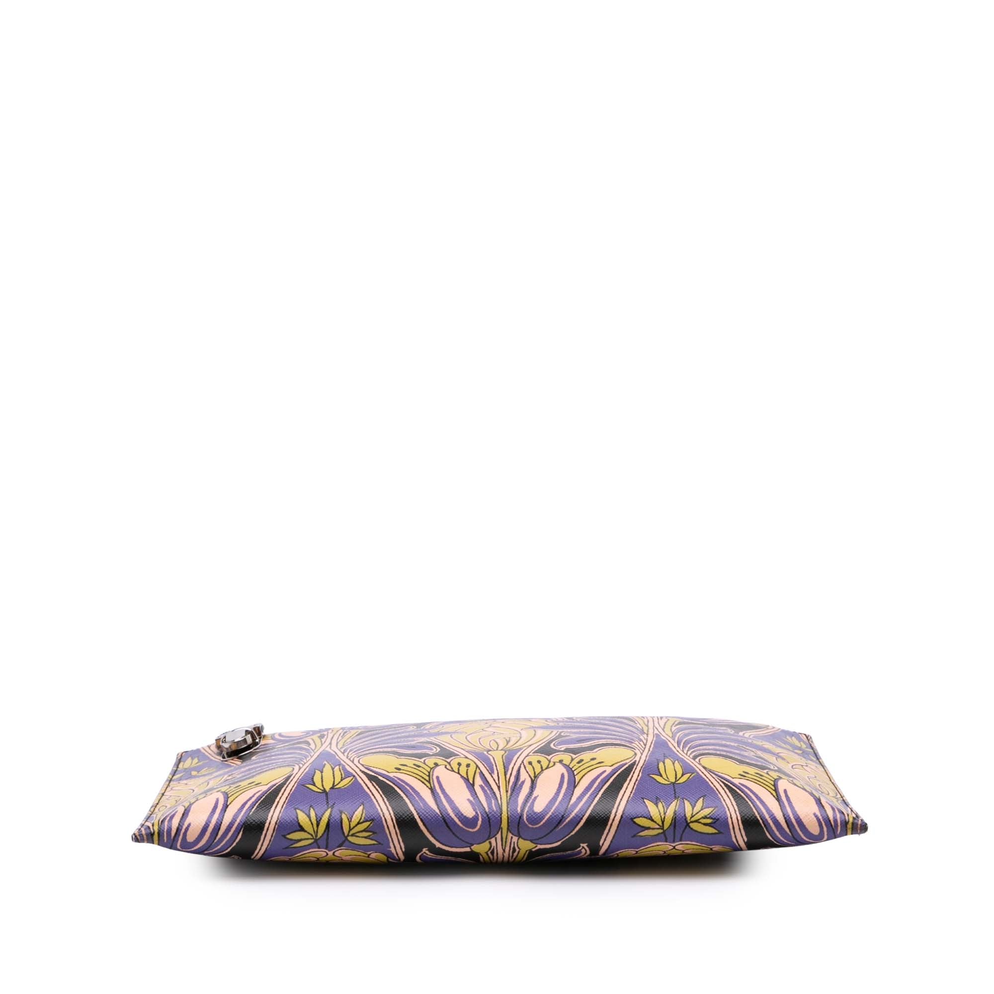 Saffiano Stampa Floral Clutch