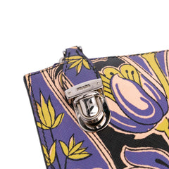 Saffiano Stampa Floral Clutch