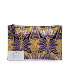 Saffiano Stampa Floral Clutch