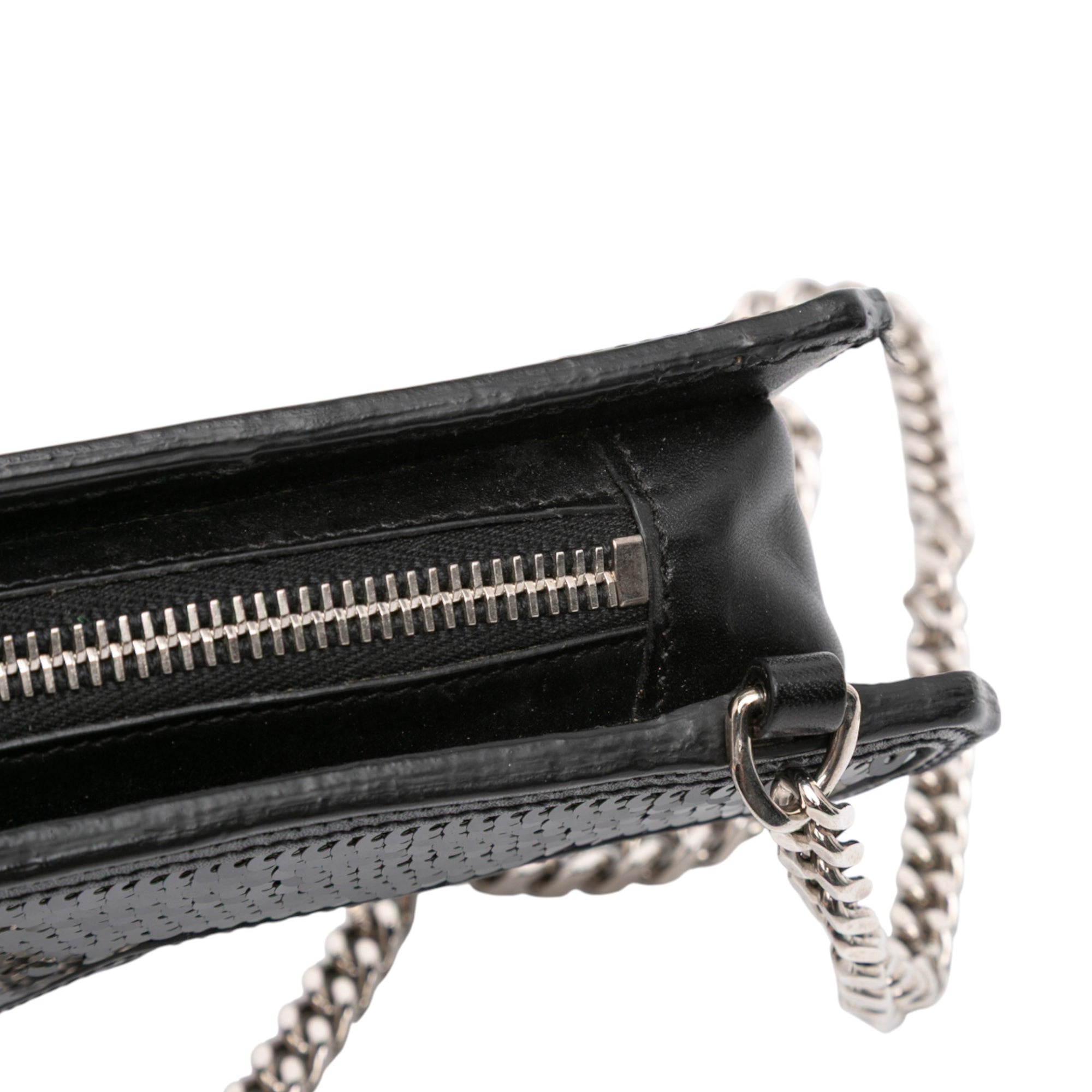 Sequined Bo Gun Chain Crossbody