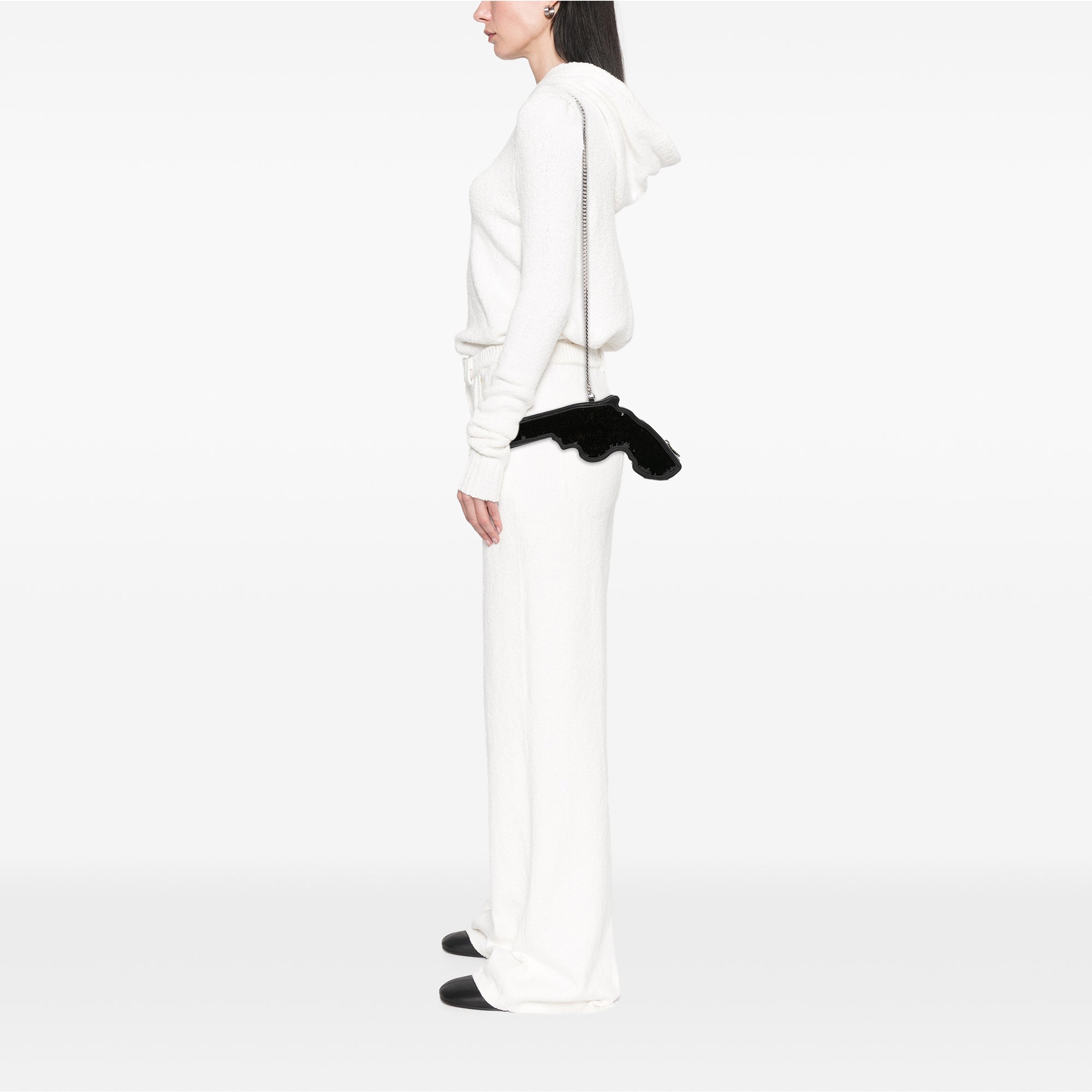 Sequined Bo Gun Chain Crossbody