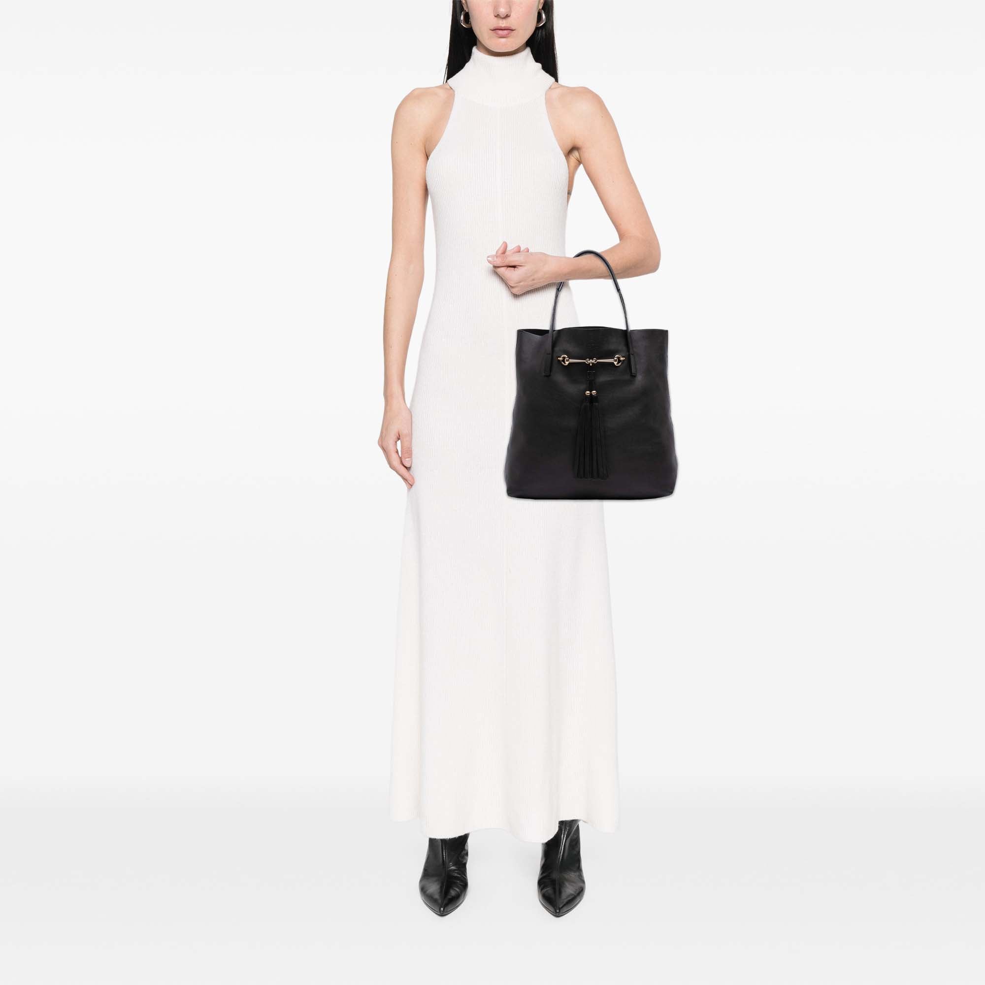 Leather Horsebit Park Avenue Tote