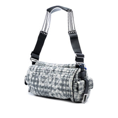 Tweed Camellia Chain Flap Shoulder Bag