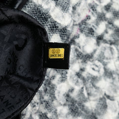 Tweed Camellia Chain Flap Shoulder Bag