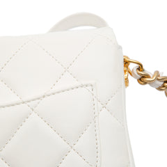 Mini Quilted Lambskin Side Note Flap
