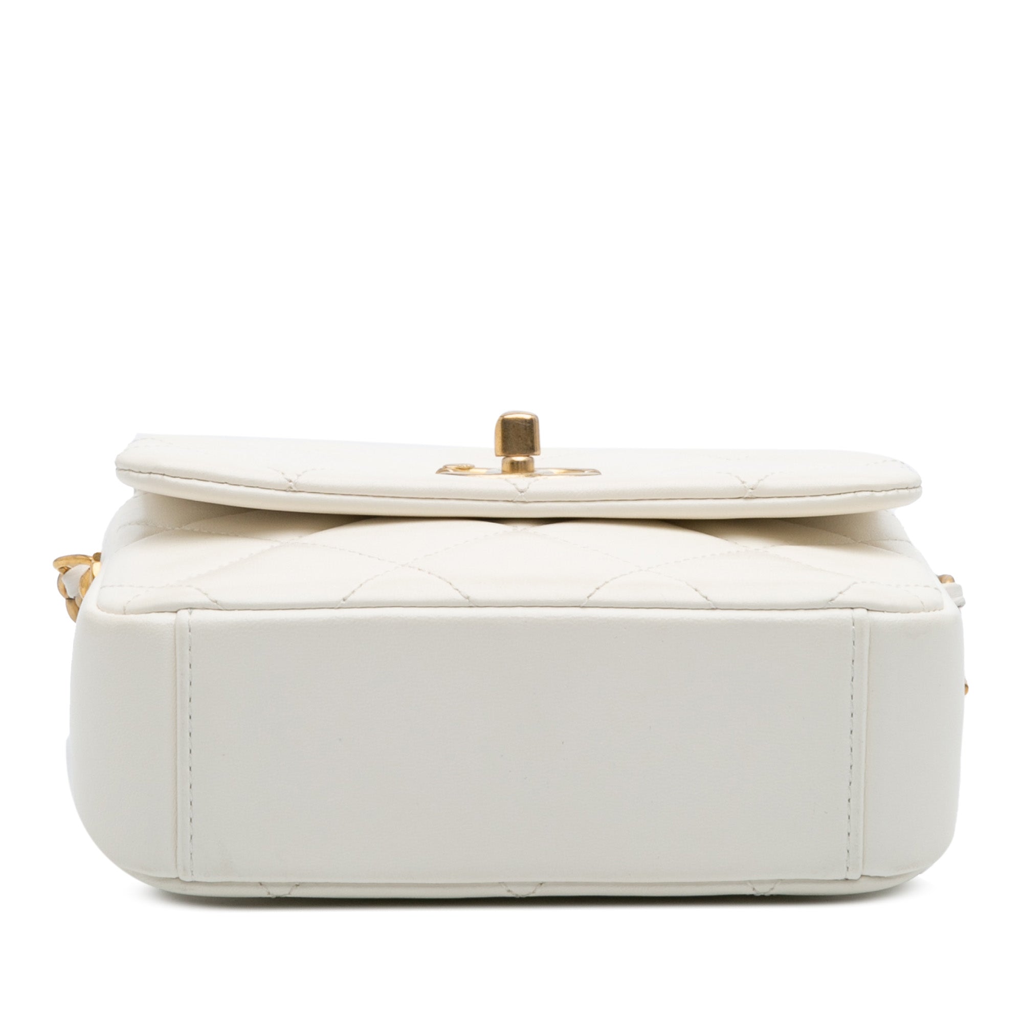 Mini Quilted Lambskin Side Note Flap
