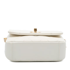 Mini Quilted Lambskin Side Note Flap