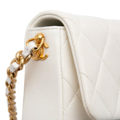 Mini Quilted Lambskin Side Note Flap