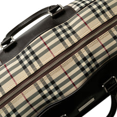 House Check Canvas Travel Bag
