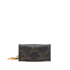 Micro Triomphe Coated Canvas Vertical Cabas Bag Charm