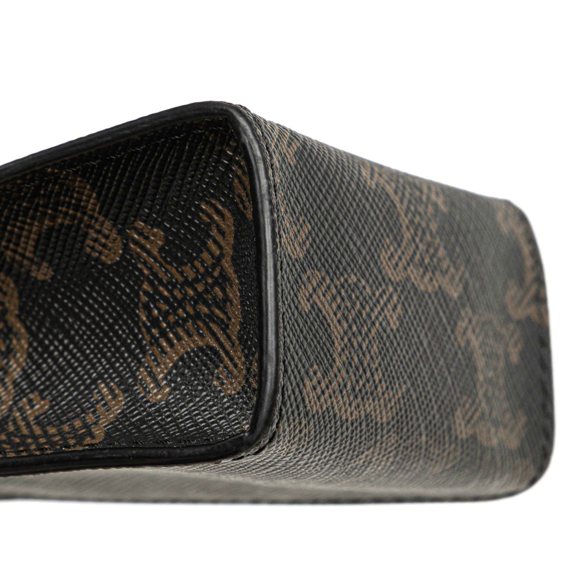 Micro Triomphe Coated Canvas Vertical Cabas Bag Charm