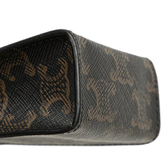 Micro Triomphe Coated Canvas Vertical Cabas Bag Charm