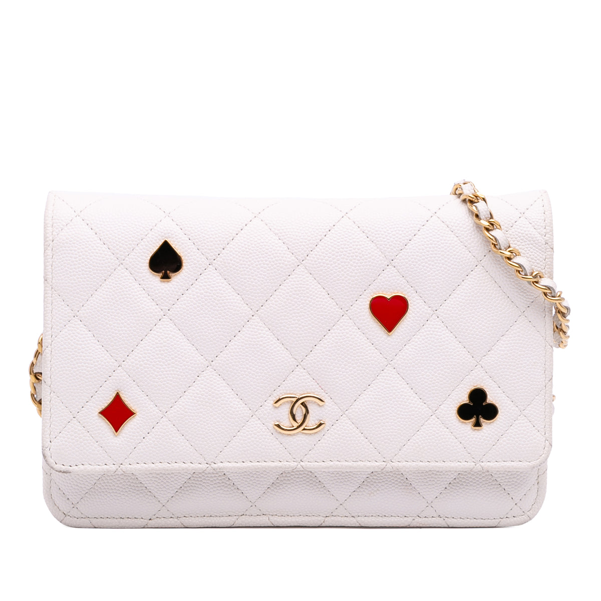 Quilted Caviar Coco Casino Wallet on Chain