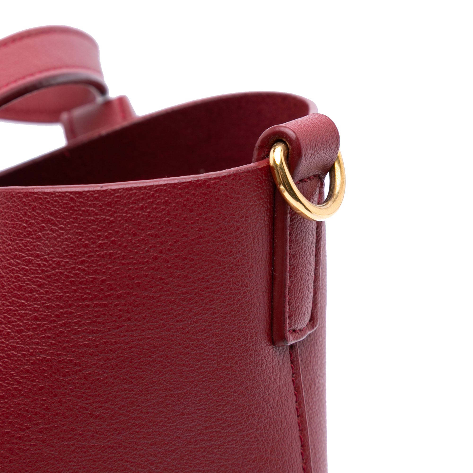 Toy Leather North South Shopping Tote