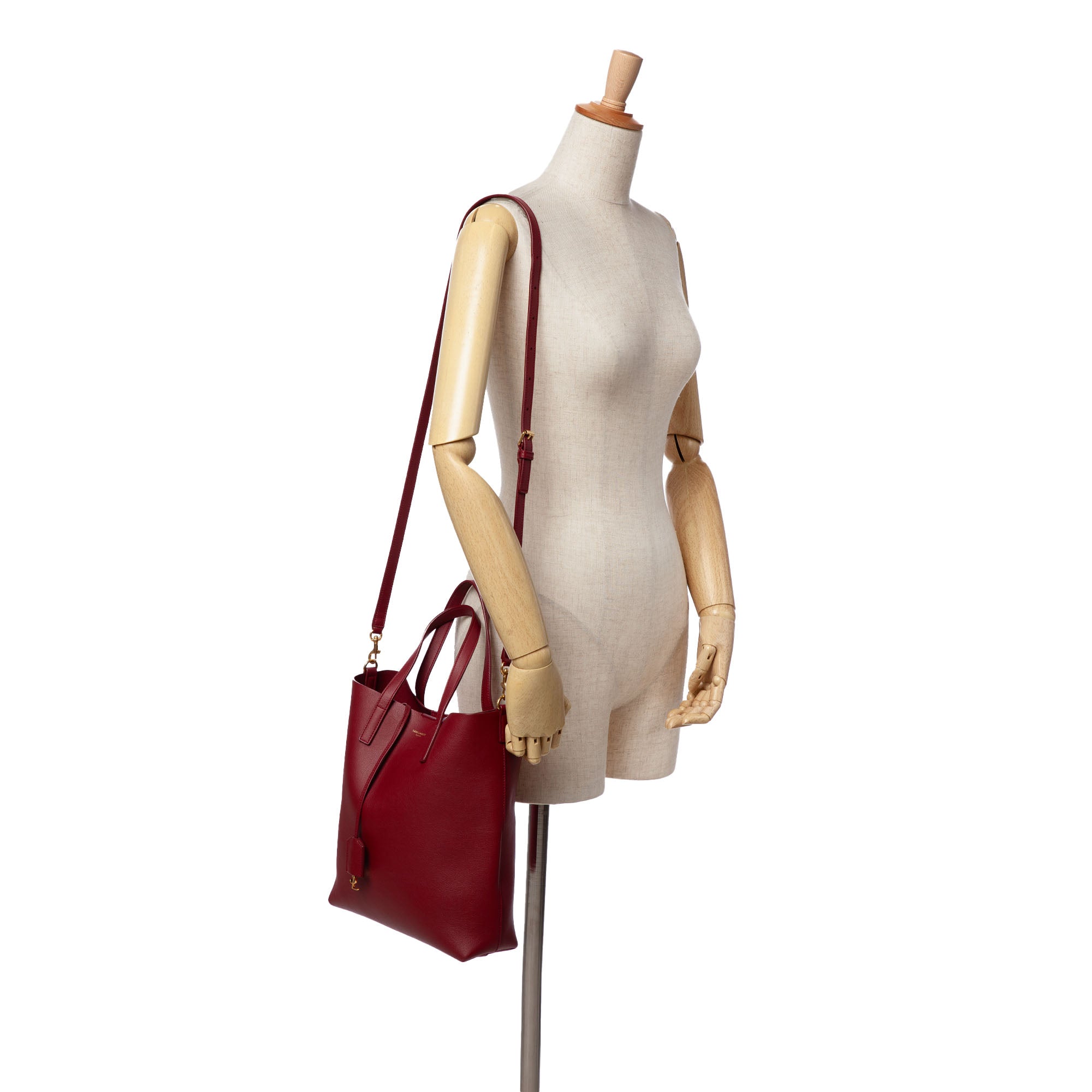Toy Leather North South Shopping Tote