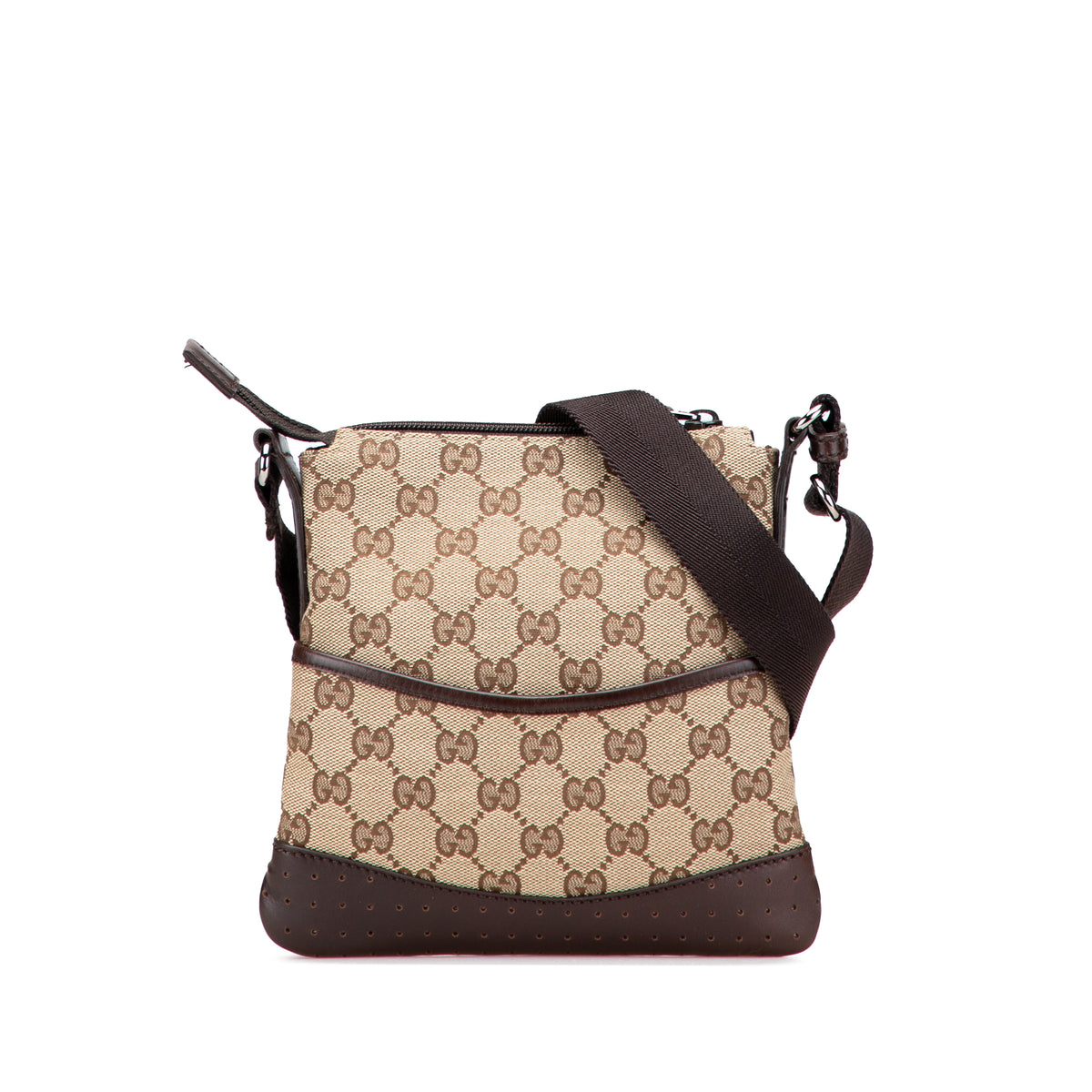 Small GG Canvas Perforated Crossbody