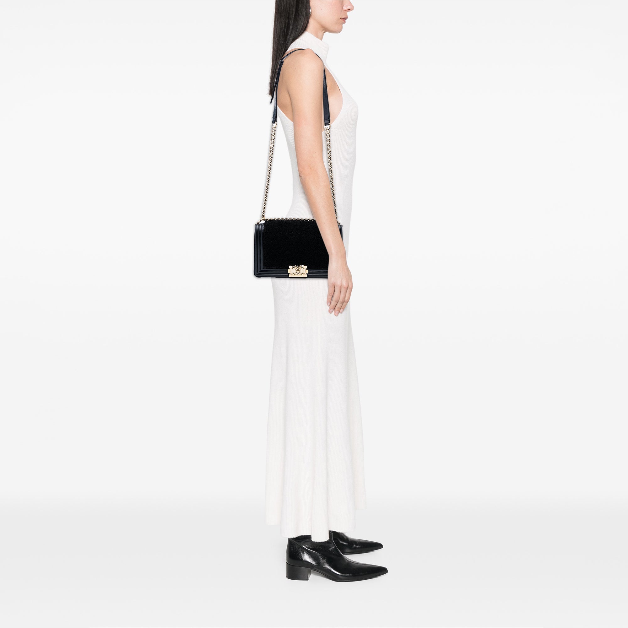 Old Medium Shearling Boy Flap