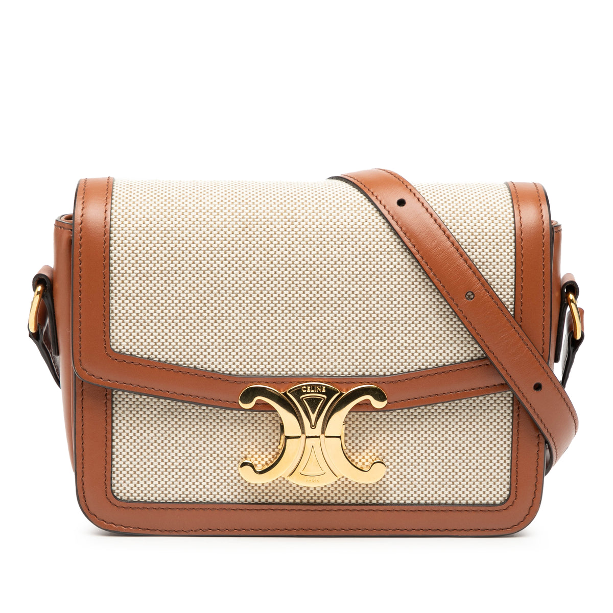 Teen Canvas and Calfskin Triomphe Crossbody