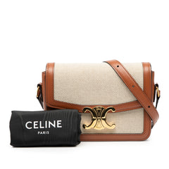 Teen Canvas and Calfskin Triomphe Crossbody