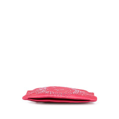 Satin Diamante Camellia Clutch with Chain