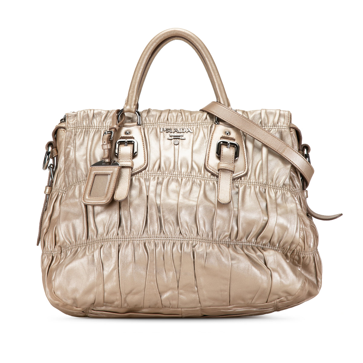 Nappa Gaufre Leather Satchel