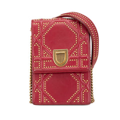 Studded Lambskin Vertical Diorama Bag