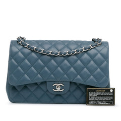 Jumbo Classic Lambskin Double Flap