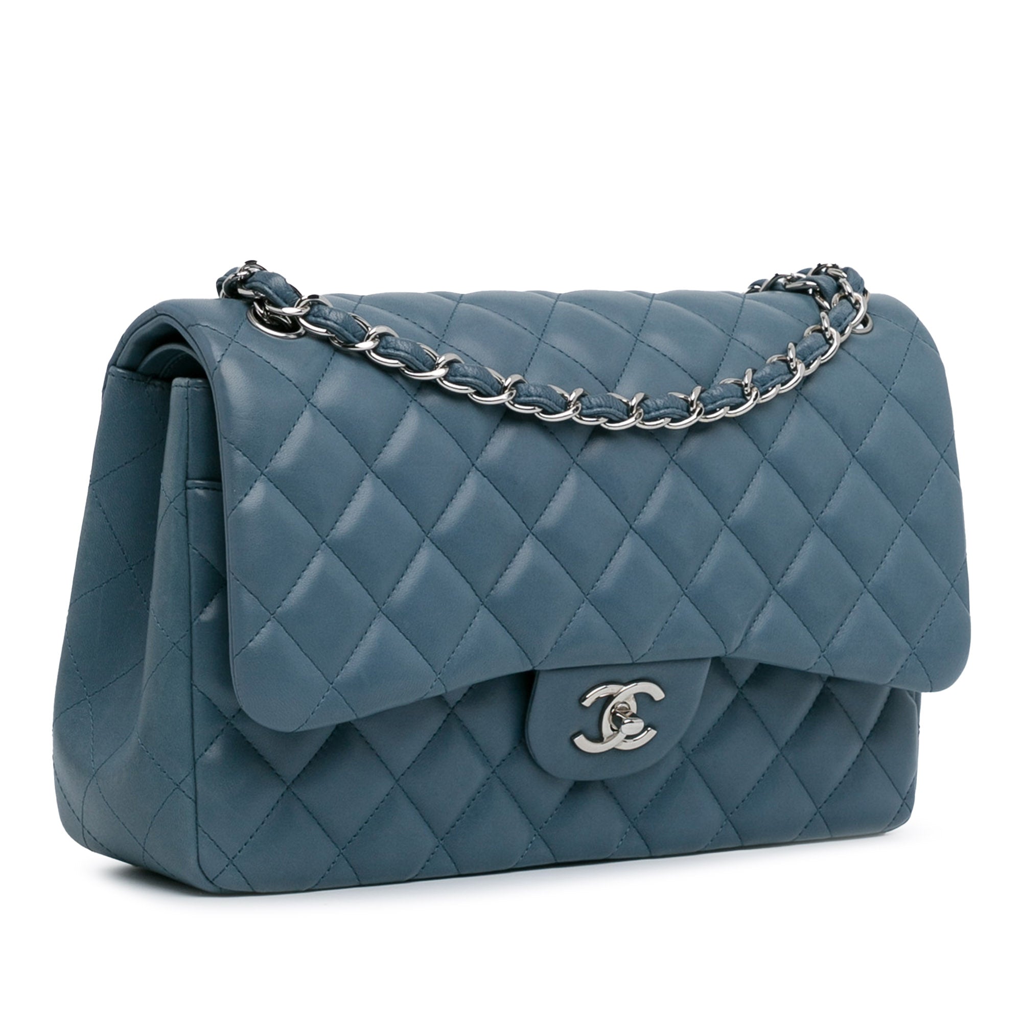 Jumbo Classic Lambskin Double Flap