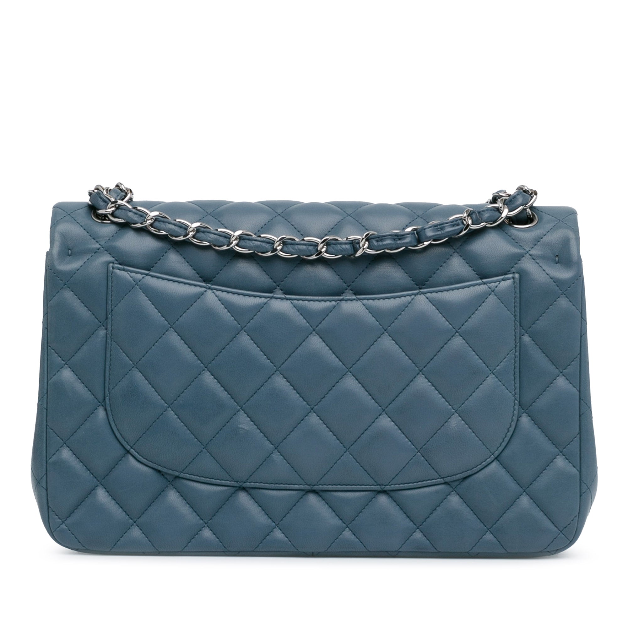 Jumbo Classic Lambskin Double Flap