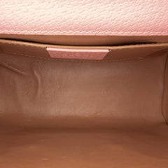 Small Leather Berry Print Padlock Crossbody