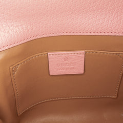 Small Leather Berry Print Padlock Crossbody