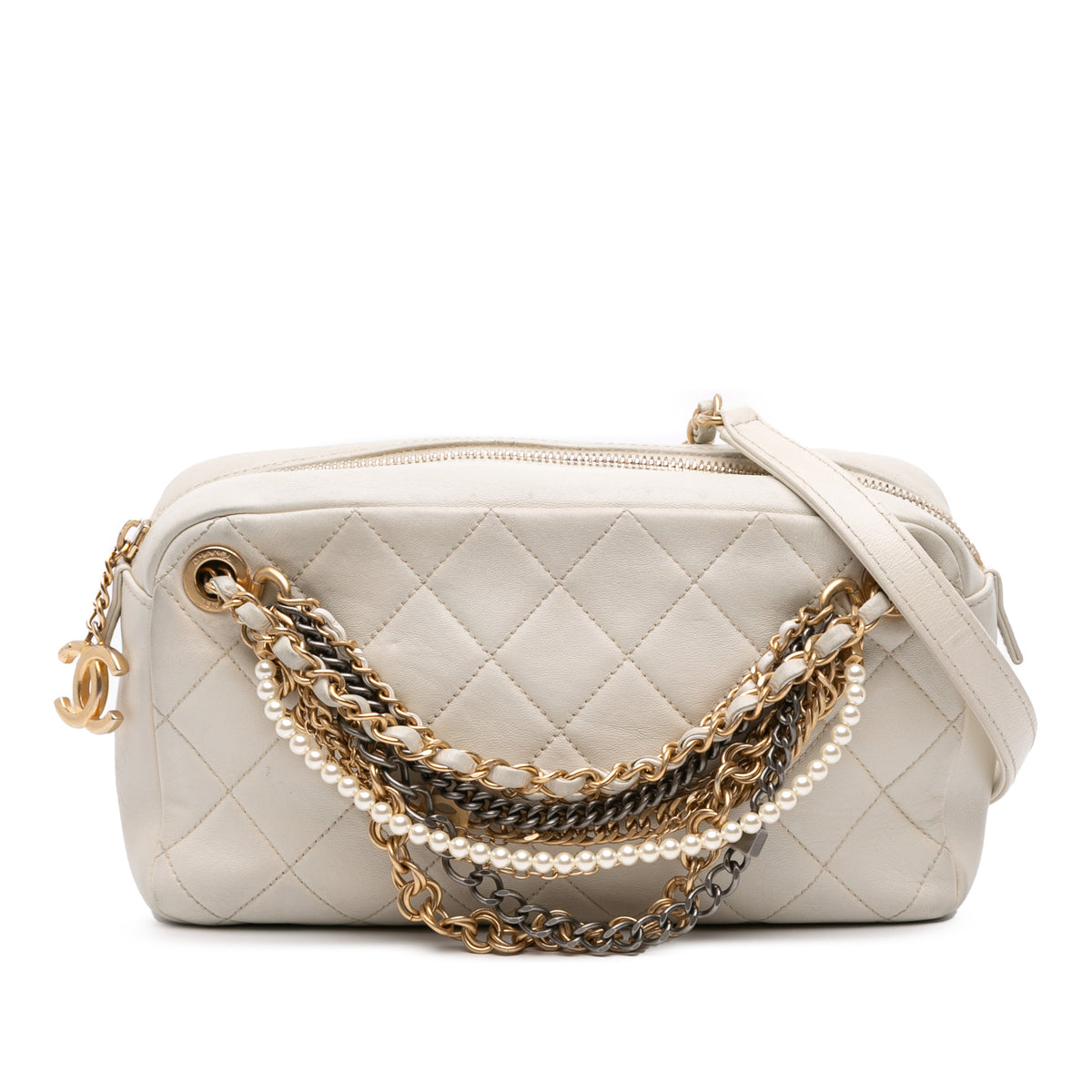 Quilted Lambskin All About Chains Camera Bag