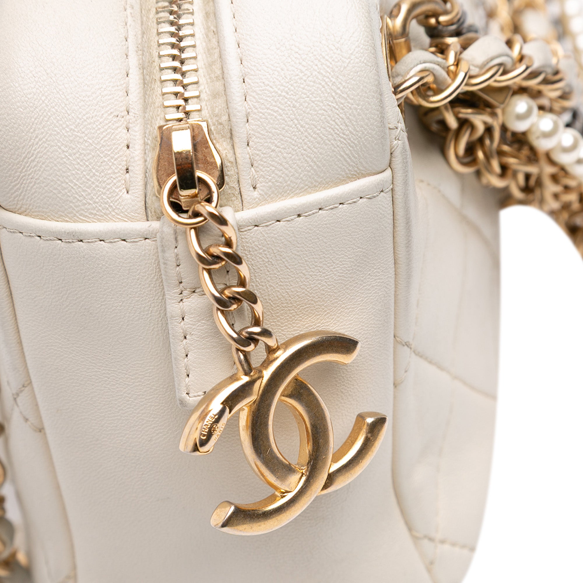Quilted Lambskin All About Chains Camera Bag