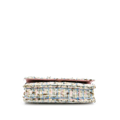 Quilted Boucle Tweed Charm Wallet On Chain