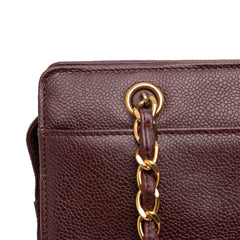 CC Caviar Chain Turn Lock Tote