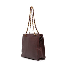 CC Caviar Chain Turn Lock Tote