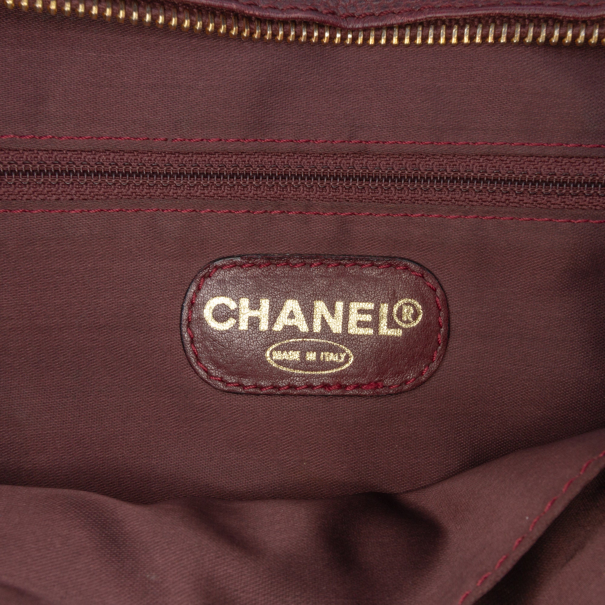 CC Caviar Chain Turn Lock Tote